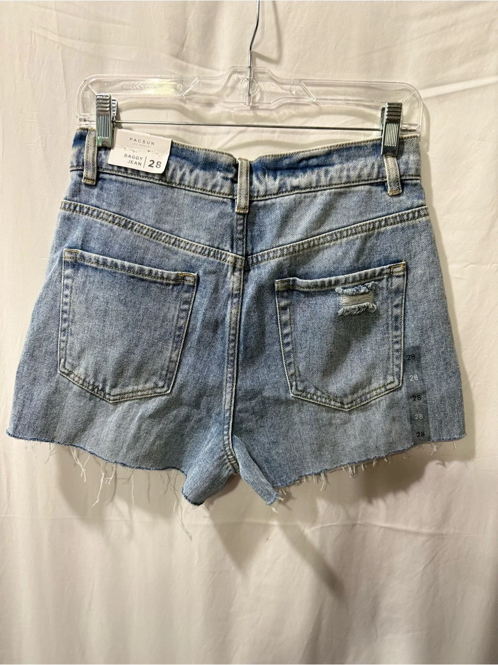 PacSun Light Blue Distressed Denim Jean Shorts